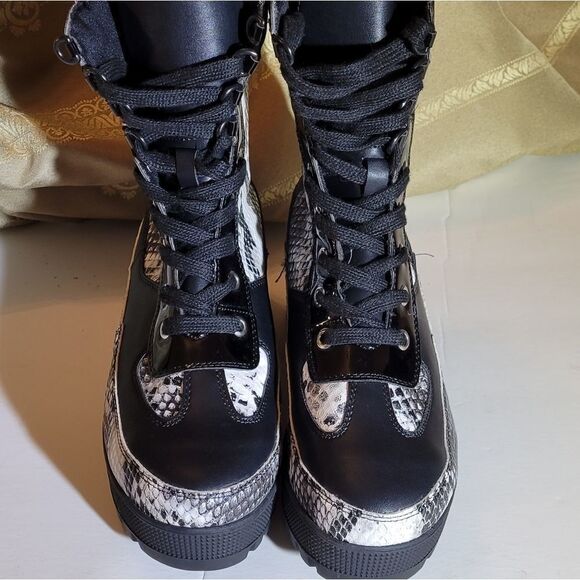 LADIES FASHIONOVA SNAKESKIN LOOK BOOT - Picture 8 of 15